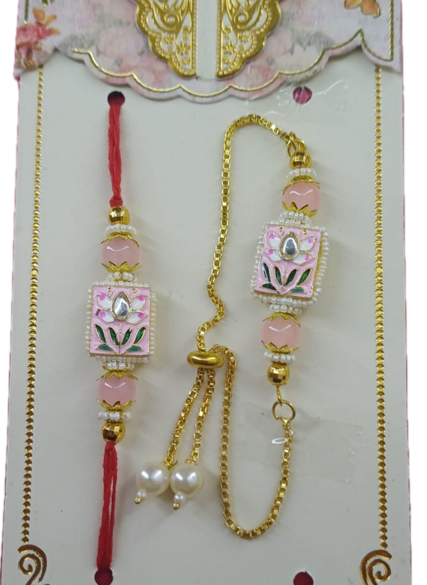 Kundan Meenakari Bracelet Set