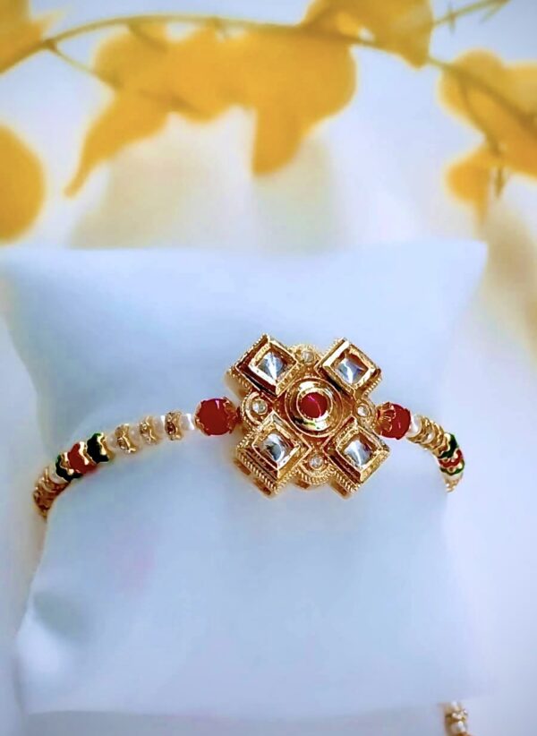 Handmade Indian Bracelet, Diamond and Pearls Shaped Design, Astonishing Bracelet