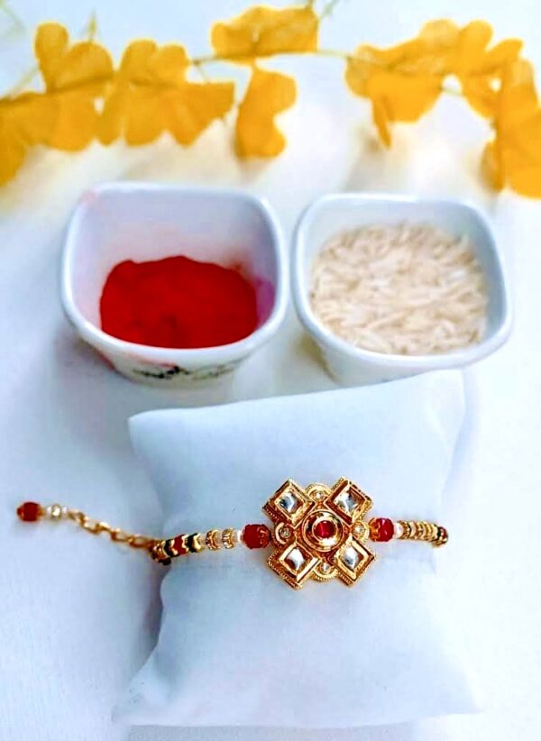 Handmade Indian Bracelet, Diamond and Pearls Shaped Design, Astonishing Bracelet - Image 2