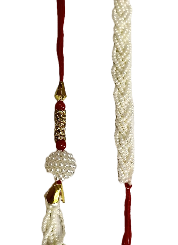 Bracelet Set with Traditional White and Red Colour - Image 5