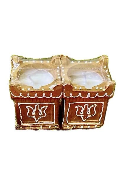 Tulsi Kyara Wax Filled Diya for Diwali, Puja, Rangoli, Festival, Home Decor, Decoration in Golden Color - Image 2