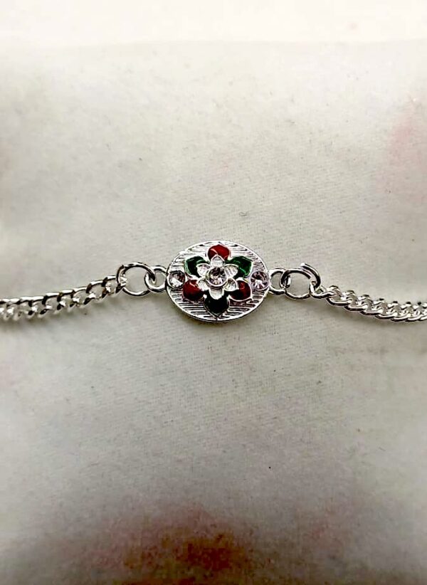 Sterling Silver color Bracelet for Men, Girls, Teens in Everlasting Design #MakeinINDIA - Image 4