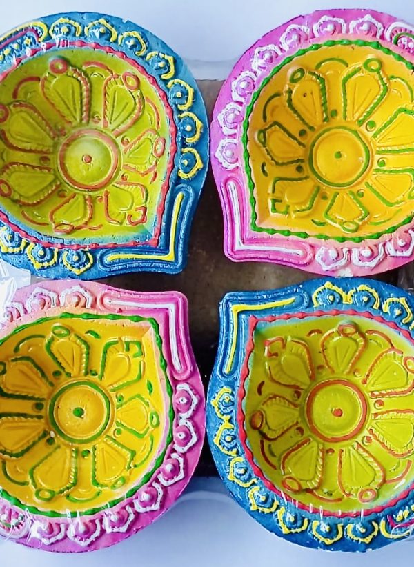 Handcrafted Diwali Diya for Home Decoration, Set of 4, Terracotta #MakeinINDIA