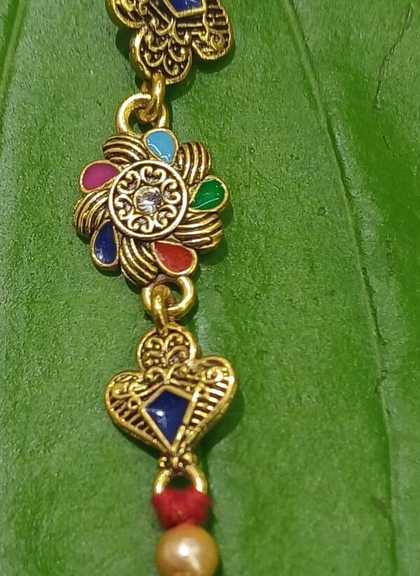 Handmade Multi-Colored Bracelet with Floral Design, Beads for Men, Women, Kids - Image 4