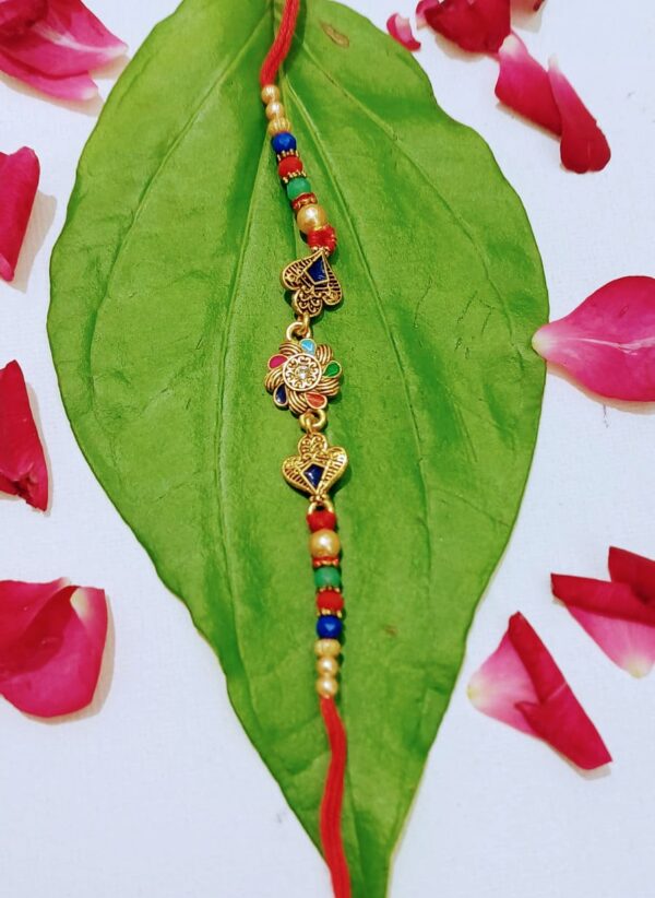 Handmade Multi-Colored Bracelet with Floral Design, Beads for Men, Women, Kids
