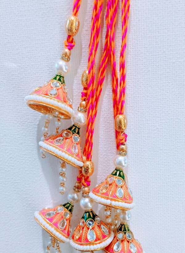 Lumba Styled Simple and Elegant Pink Color Bracelet, Traditional Indian Handmade, #MakeinINDIA - Image 2
