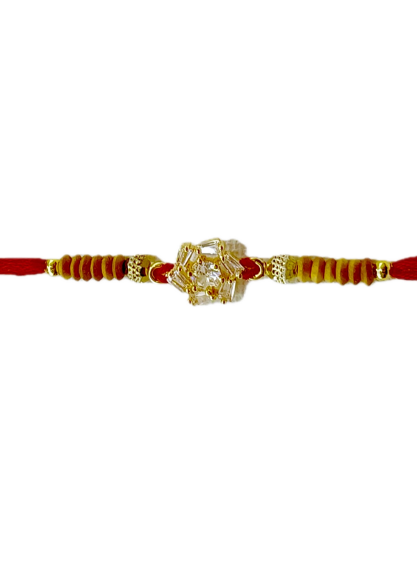 Diamond and beads connected in circle