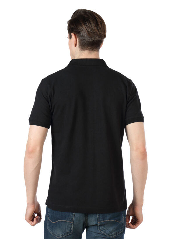 Men’s Polo Collared Tshirt - Black - Image 2