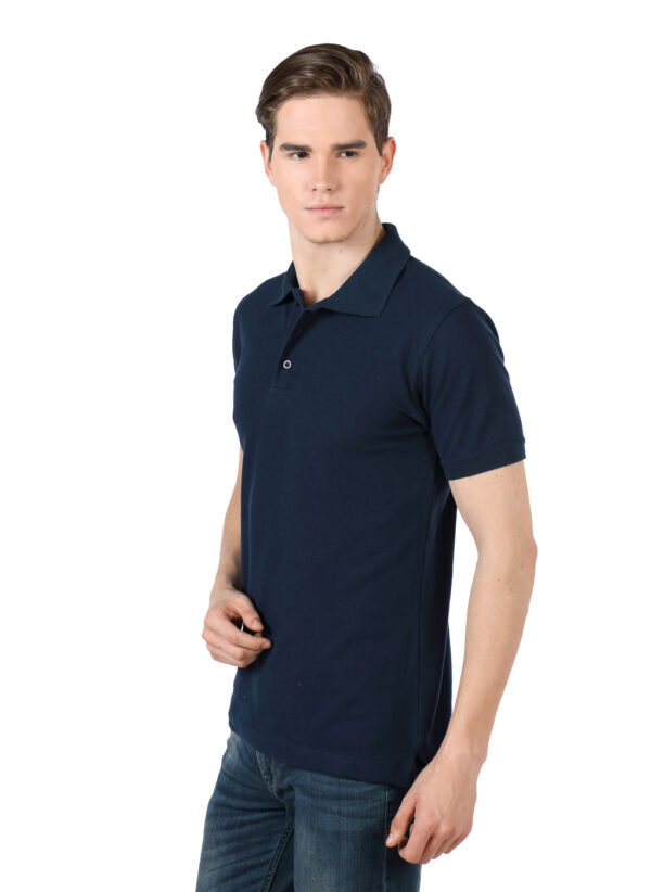 Men’s Polo Collared Tshirt - NavyBlue - Image 4