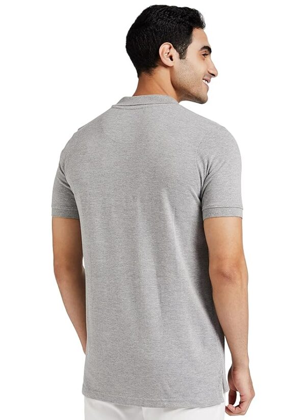 Men’s Polo Collared Tshirt - Grey - Image 2