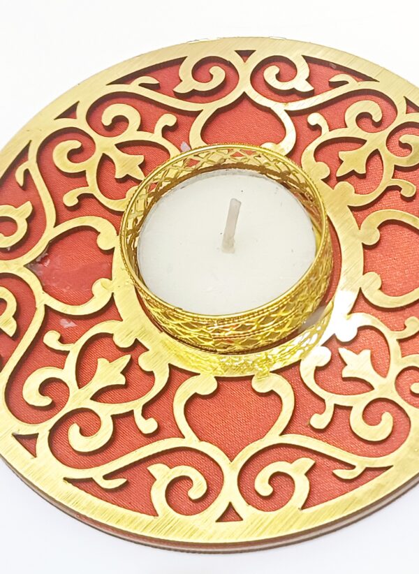 Mandala Decorative Tea Light Diya - Image 2