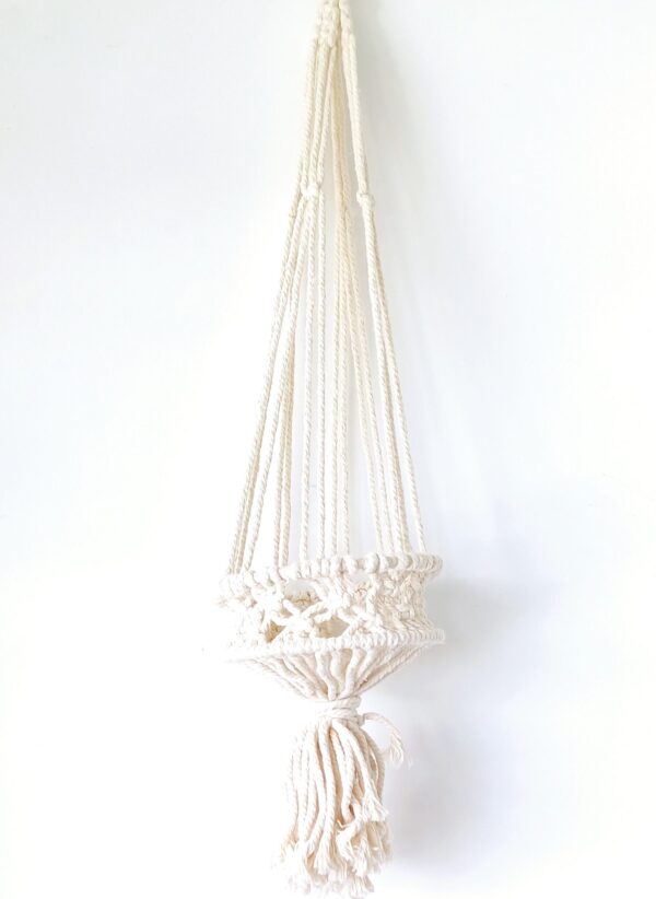 Boho Plant Hanger Rope Flower Pot Holder for Indoor Outdoor Balcony Gardening - Image 3