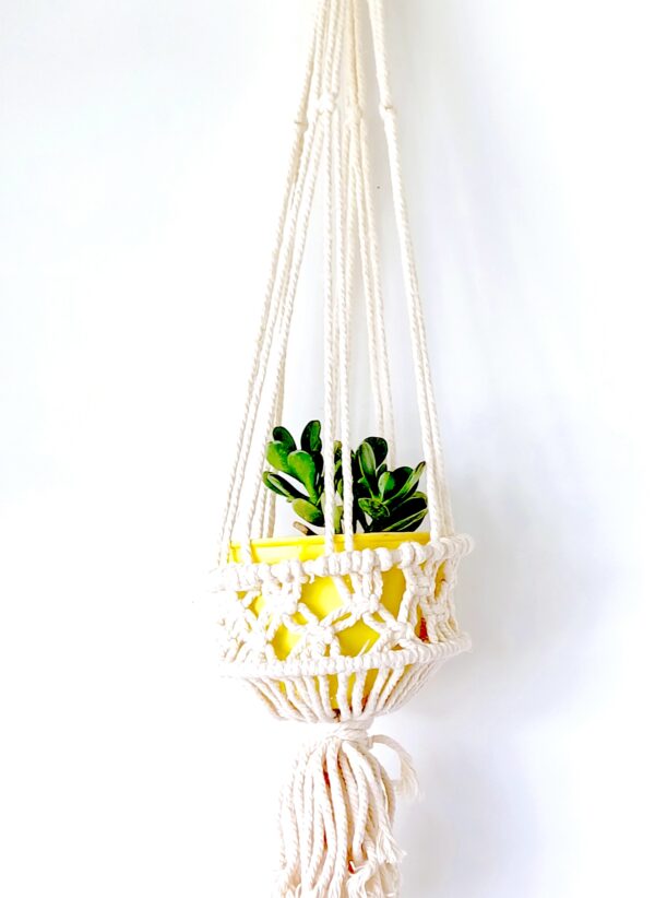 Boho Plant Hanger Rope Flower Pot Holder for Indoor Outdoor Balcony Gardening - Image 4