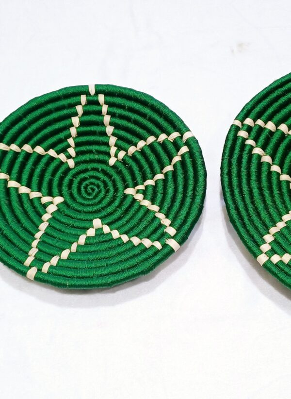 HANDCRAFTED Sabai Grass Wall Art for Home Decor | Eco-friendly | Set of 3 | Green - Image 4