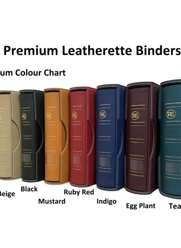 Premium Leatherette 4D Binder Album with Dust Cover