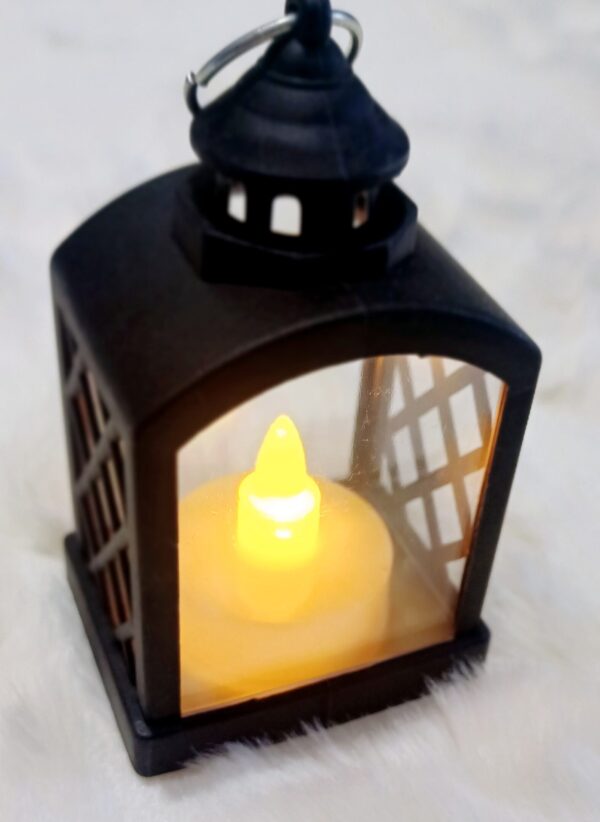 Lanterns with Cross Window Design - Black