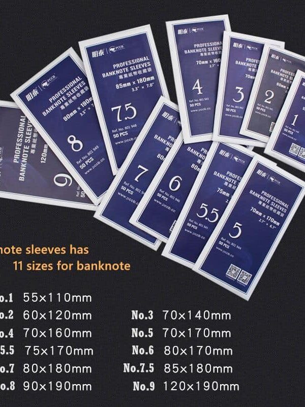 Professional Banknote Imported Sleeves - Image 2