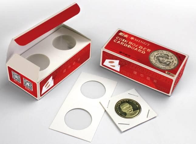Imported Coin Cardboard Holders - Pack of 50 (2" x 2" Coin Flips)