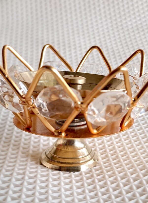 Brass Diya with Incense Stick stand - Image 3