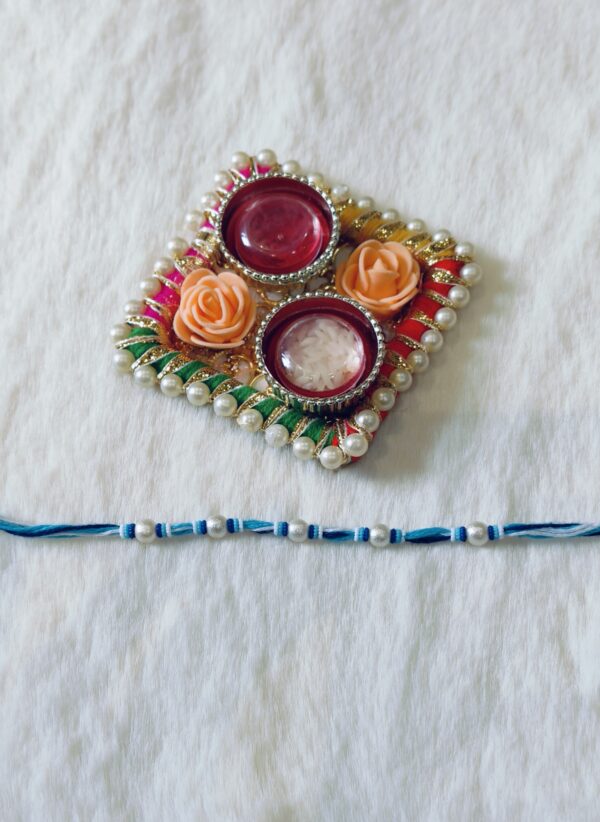 Blue and Light Blue Color with Pearls - Image 2