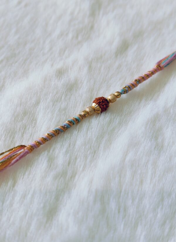 Pink, Yellow, Orange color with Rurdraksa
