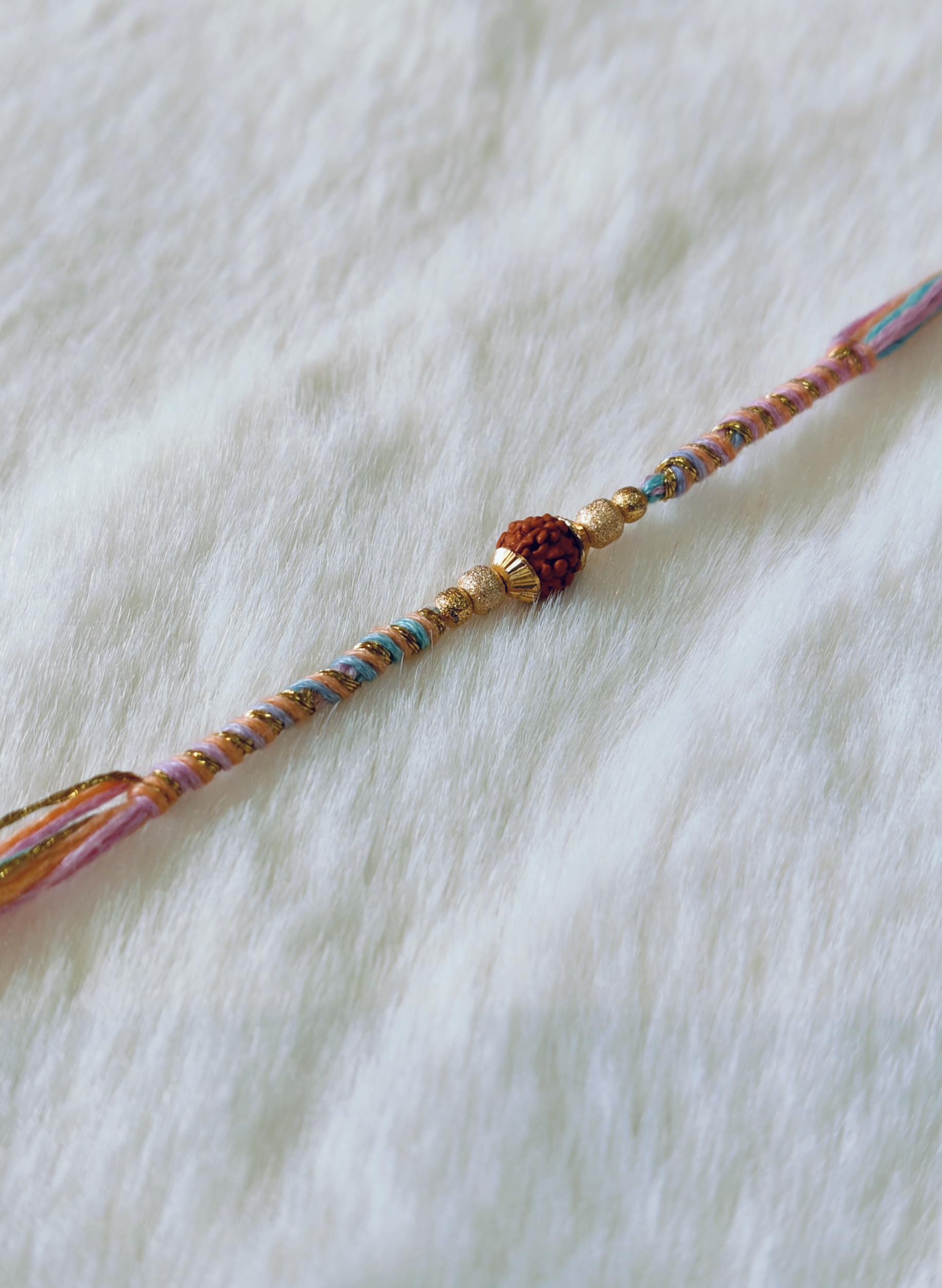 Pink, Yellow, Orange color with Rurdraksa