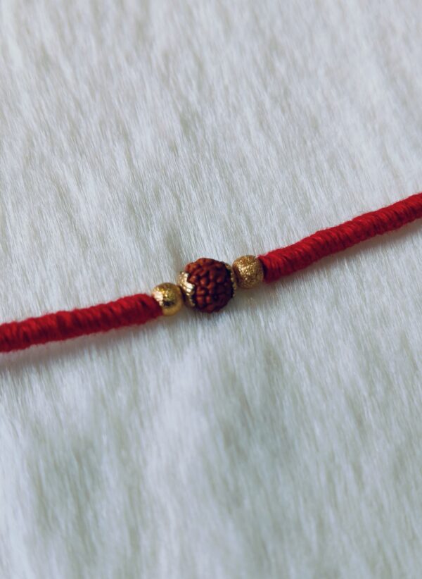 Red Color with Rudrakhsa