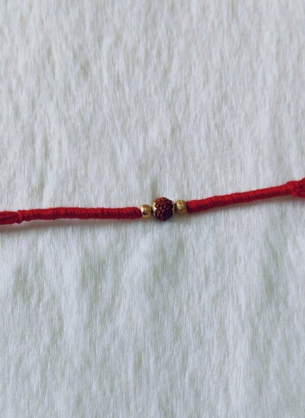 Red Color with Rudrakhsa - Image 4